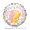 Balon folie 1st Birthday Girl Bear