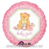 Balon folie Baby Girl Teddy Bear