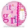Balon folie Its A Girl Rick Rack