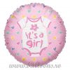 Balon folie Its a Baby Girl Clothes