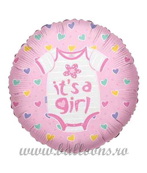 Balon folie Its a Baby Girl Clothes