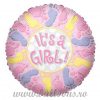 Balon folie Its a Girl Footprint