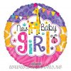 Balon folie New Baby Girl Giraffe