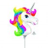 Balon folie Mini Rainbow Unicorn