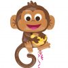 Balon folie Super Monkey Shape